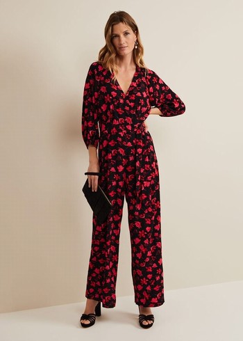 Phase Eight Effie Printed Jumsuit Jumpsuit Multicolor Canada | SWIFBY-568